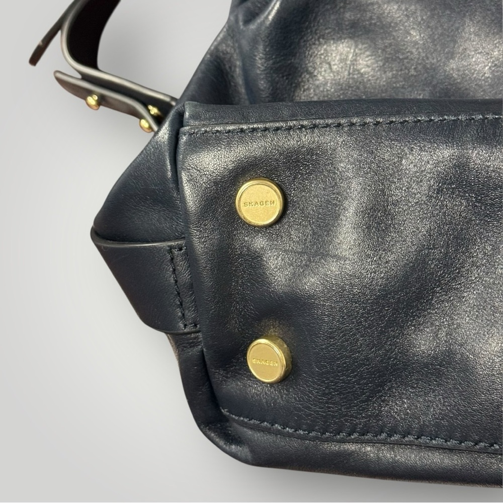 SKAGEN Navy Blue Leather Bag Crossbody‎ - Picture 10 of 12
